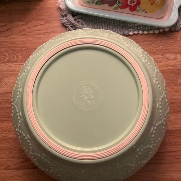 EUC Pioneer Woman Retired “Fleur” 6-pc Nesting Mixing Bowl Set with Lids - Picture 7 of 9